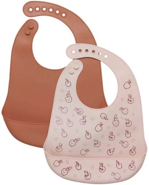 Silikoninen ruokalappu (2-pakkaus) - 596 - YKSI KOKO